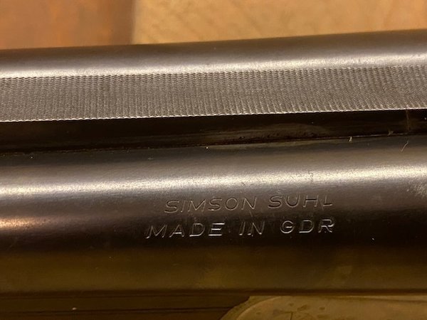 No. 200106 SxS Shotgun Simson from 1974, Cal. 12 GA