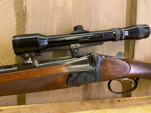 No. 200591 O/U Shotgun Rifle Combo Sodia from 1954, Cal. 6.5x57R, 16 GA