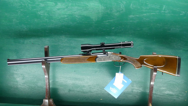 No. 210815 Zoli O/U double rifle 7x65R / .22Hornet with 2 extra barrel sets (5/22)